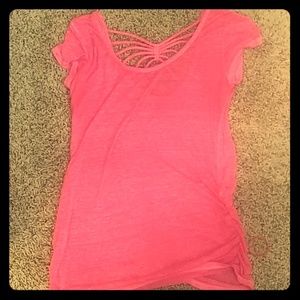 A pink Lacey t-shirt